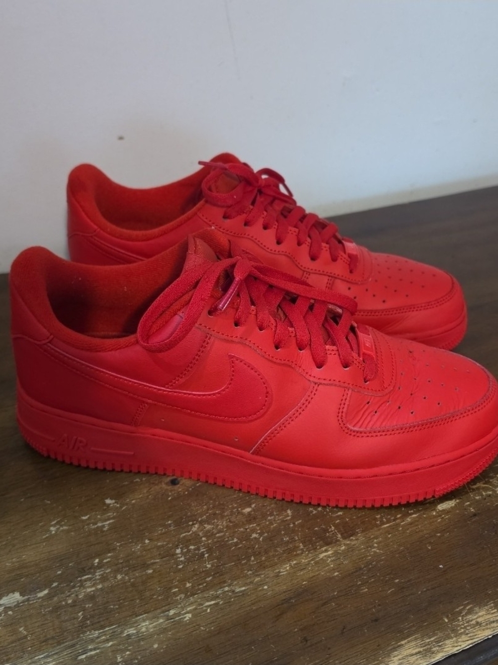 Nike Air Force 1 Red Sneakers US 12